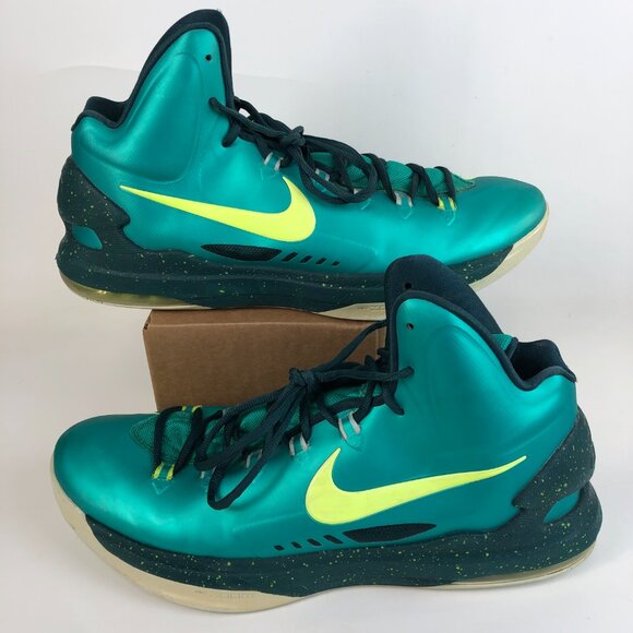 Nike Zoom KD 5 Hulk Atomic Teal 554988-300 2012 Basketball Shoes Mens US Size 14 - Picture 2 of 8